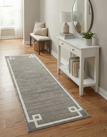 Jill Zarin Gray Uptown Lenox Hill Runner Rug