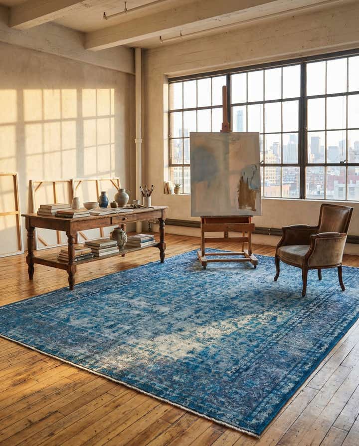 9' 3 x 12' 2 Vintage Royal Wool Rug