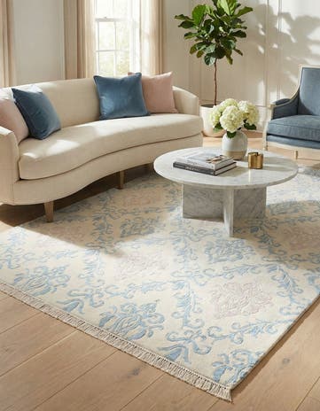5' 7 x 7' 9 Hand Knotted Darya Wool Rug