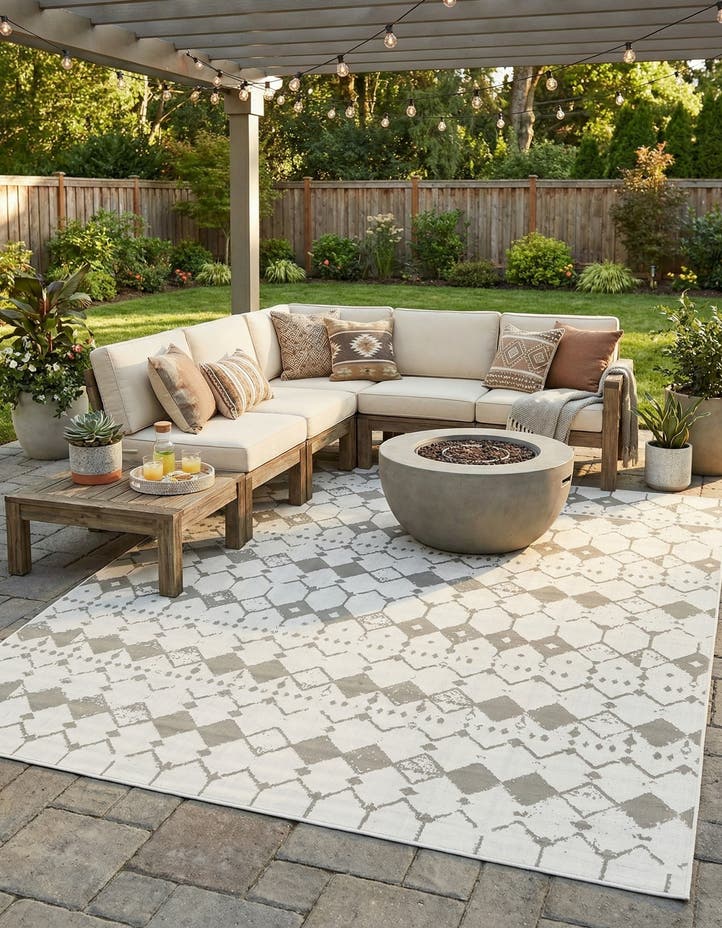 9' x 12' Easy-Clean Lattice Indoor / Outdoo...