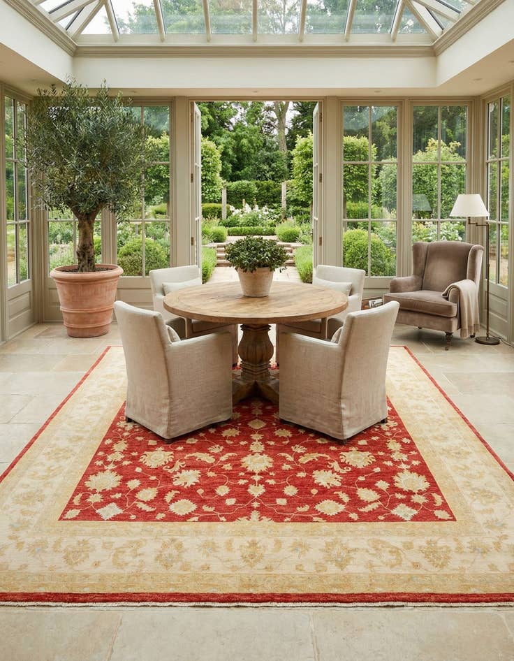 Detail image of  11' 5 x 11' 5 Kaizar Wool Square Rug