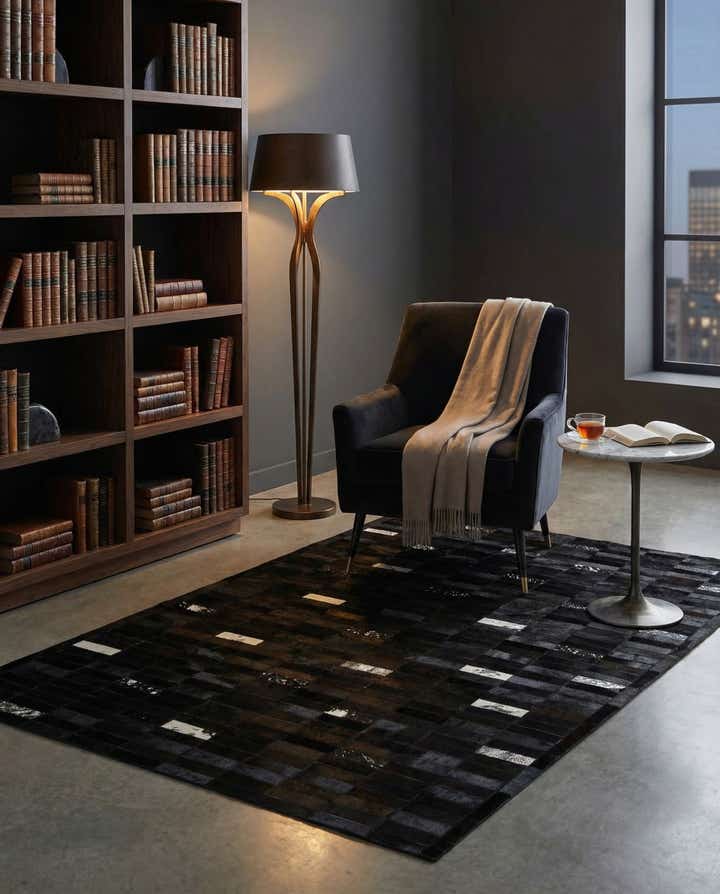 5' 3 x 8' 1 Cowhide - Patchwork Rug