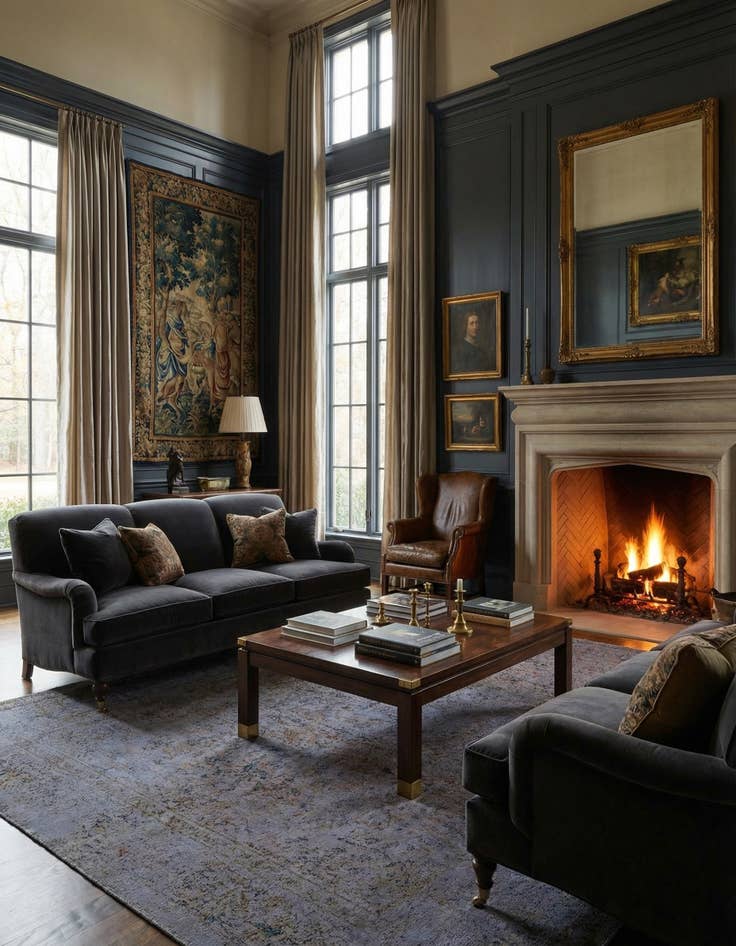 Detail image of 8' 7 x 12' 8 Vintage Royal Wool Rug