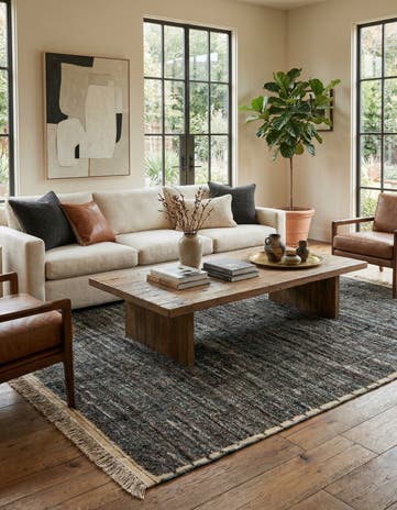 8' 1 x 10' 8 Hand Knotted Moroccan Wool Rug