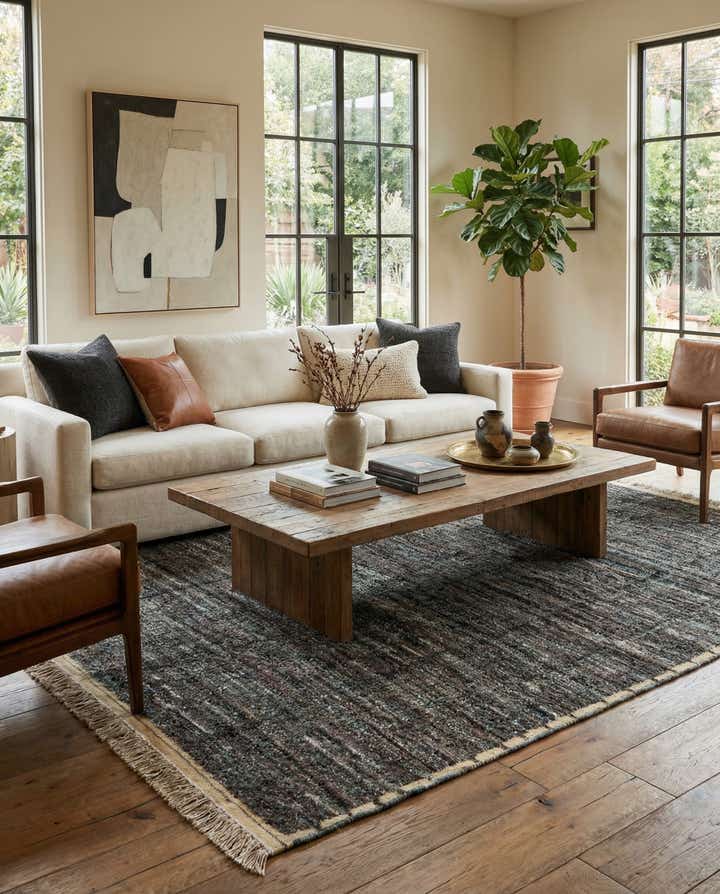 8' 1 x 10' 8 Hand Knotted Moroccan Wool Rug