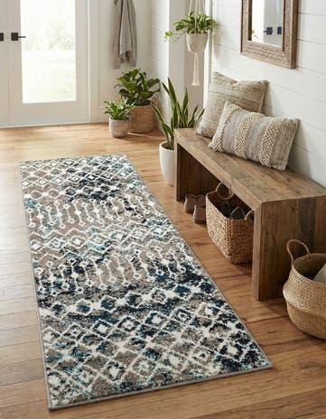 2' x 5' Moroccan Trellis Runner Rug