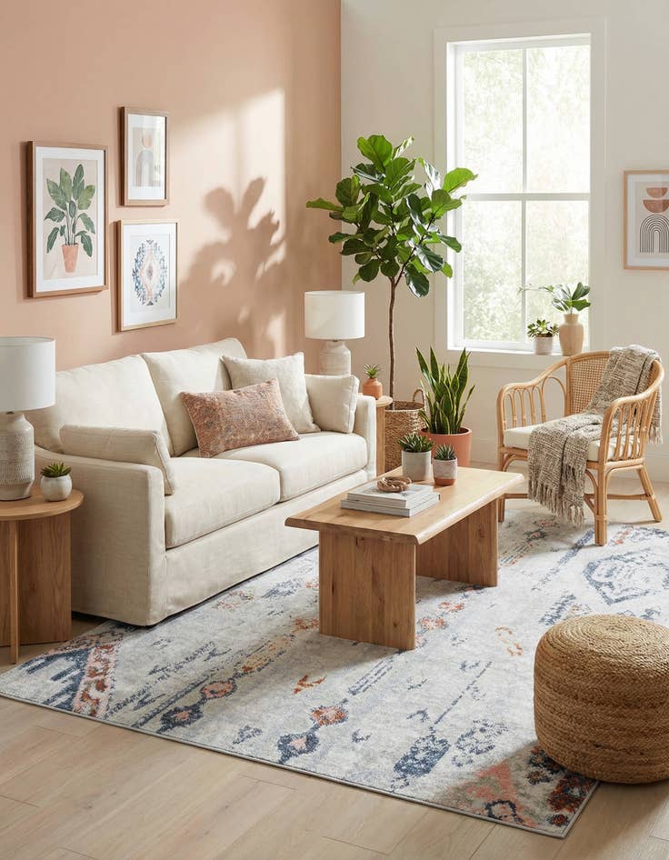 Detail image of  6' x 9' Kamala Washable Rug