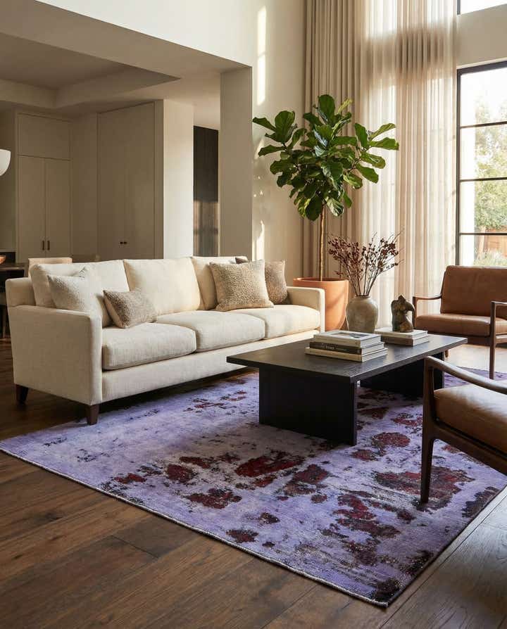 6' 6 x 8' 7 Hand Knotted Ultra Vintage Persian Wool Rug