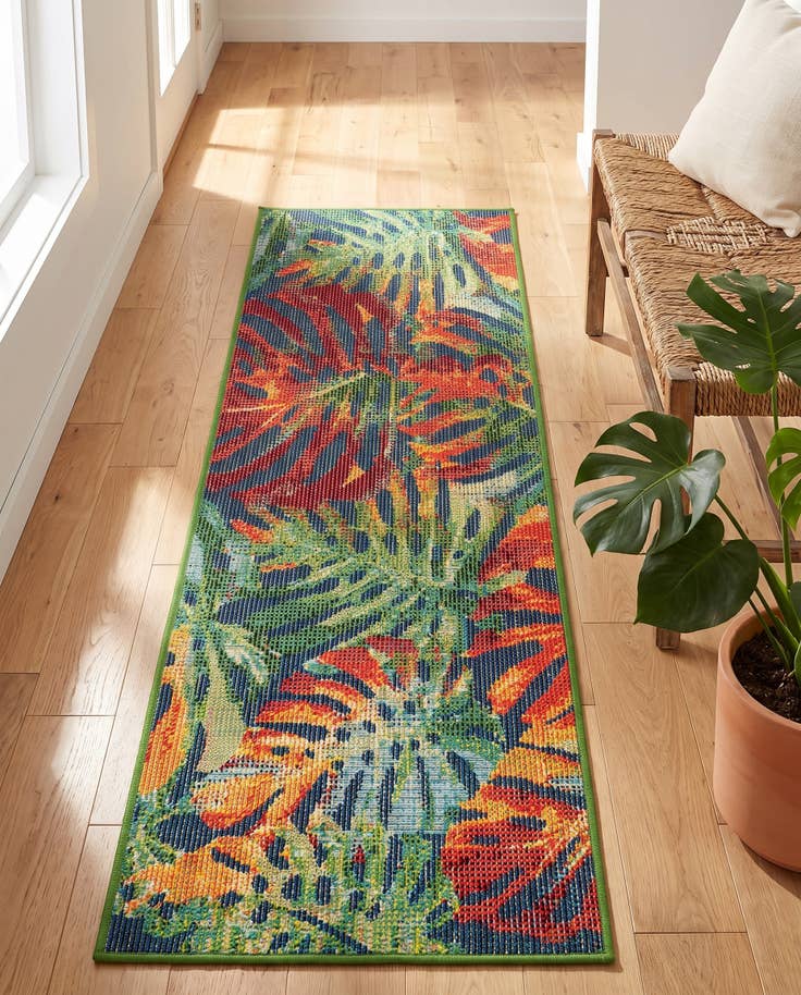 Detail image of 2' x 6' 1 Easy-Clean Baja Indoor / Outdoor Runner Rug