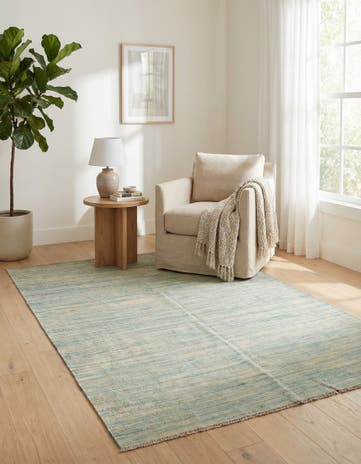 4' 1 x 6' Hand Woven Kilim Modern Wool Rug