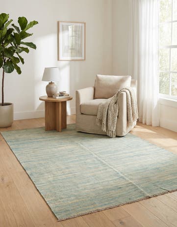 4' 1 x 6' Hand Woven Kilim Modern Wool Rug