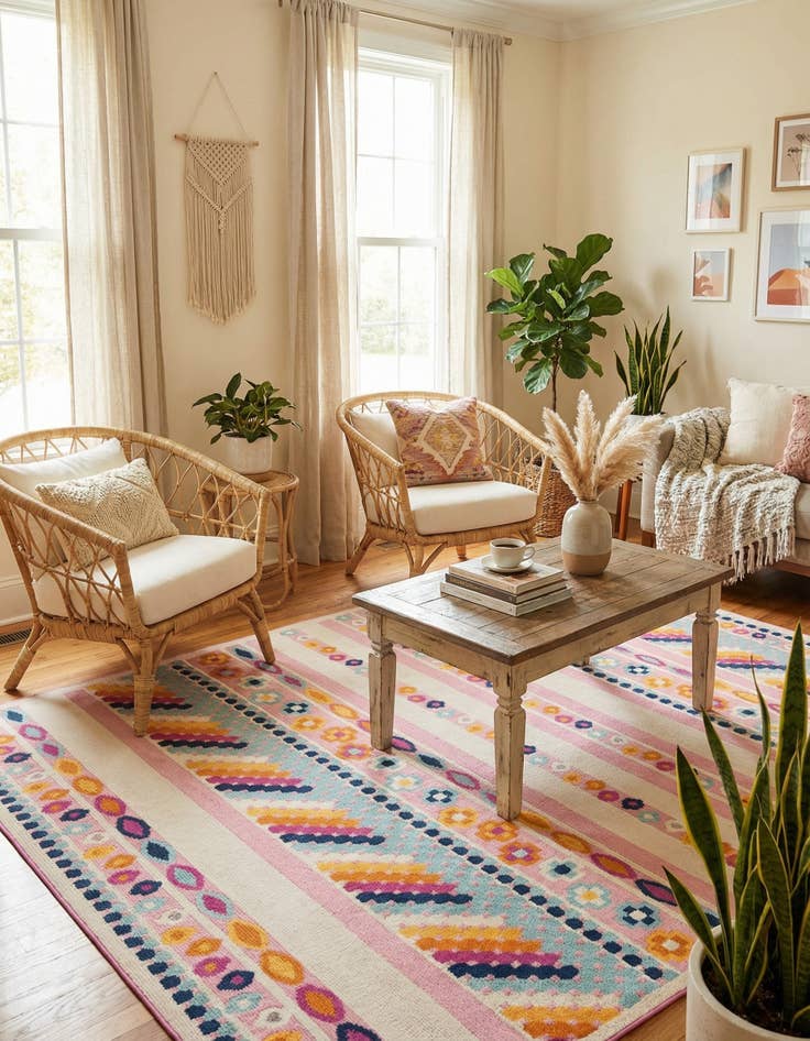 Detail image of 9' x 12'  Washable Aruba Indoor / Outdoor Rug