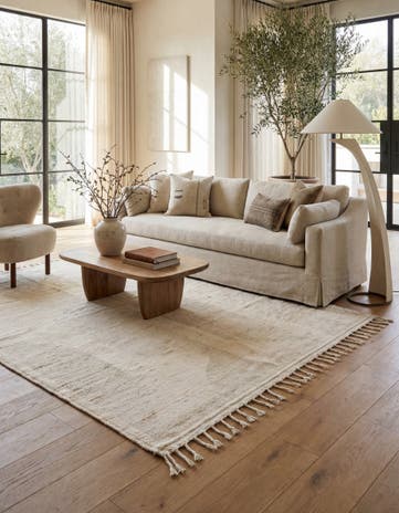 8' x 10' Hand Knotted Moroccan Wool Rug
