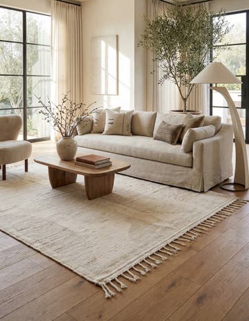 8' x 10' Hand Knotted Moroccan Wool Rug