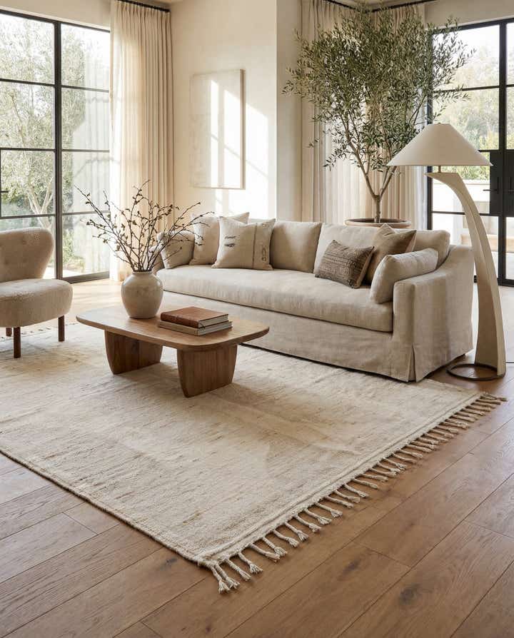 8' x 10' Hand Knotted Moroccan Wool Rug