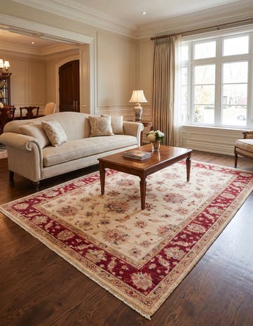 5' 10 x 8' 2 Hand Knotted Ziegler Rug