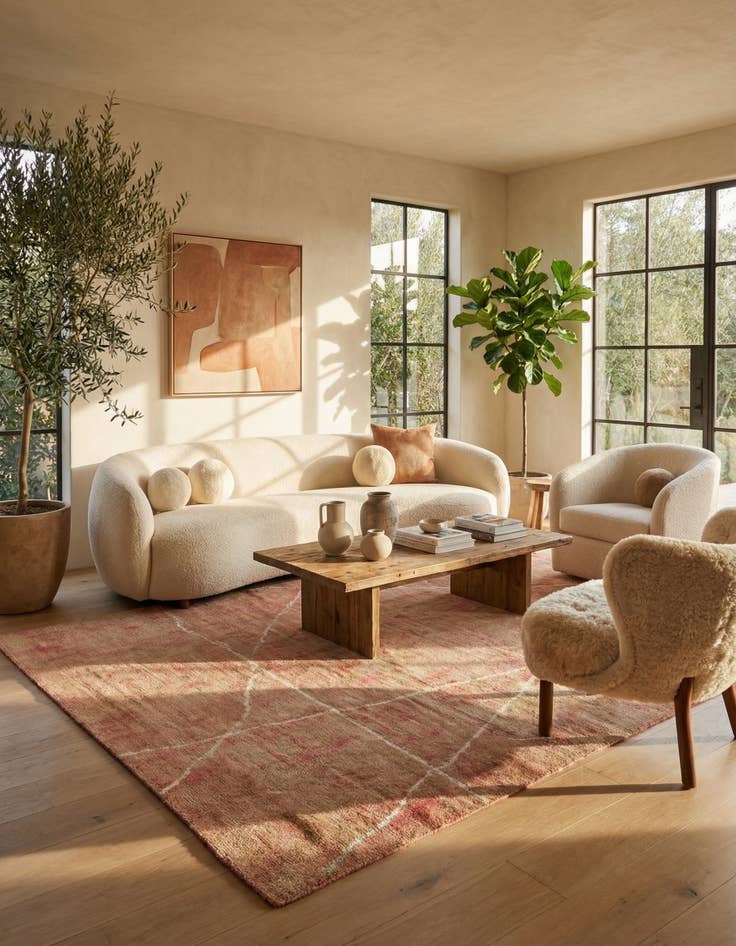 Detail image of 8' x 10'  Hand Knotted Darya Rug