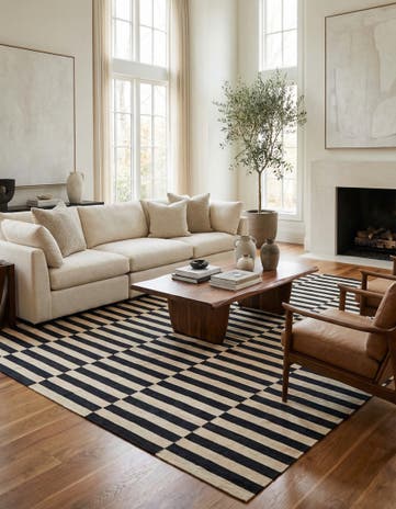 10' 6 x 12' 10 Hand Woven Kilim Modern Wool Rug