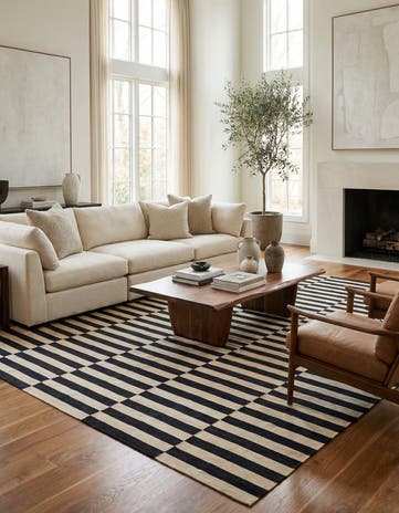 10' 6 x 12' 10 Hand Woven Kilim Modern Wool Rug