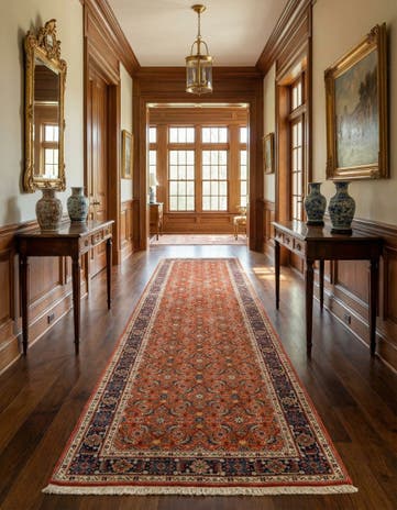 2' 7 x 9' 8 Tabriz Wool Runner Rug