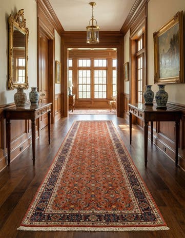 2' 7 x 9' 8 Tabriz Wool Runner Rug