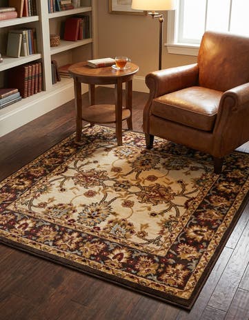 Cream Aditi Square Rug