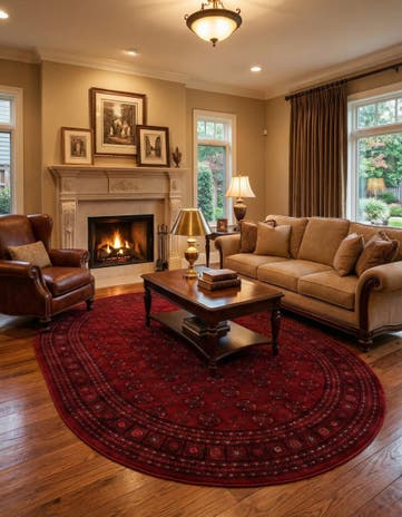 7' 10 x 10' Bokhara Oval Rug