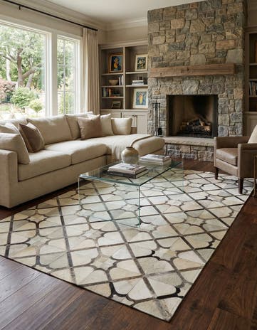 5' x 7' 11 Cowhide - Patchwork Rug