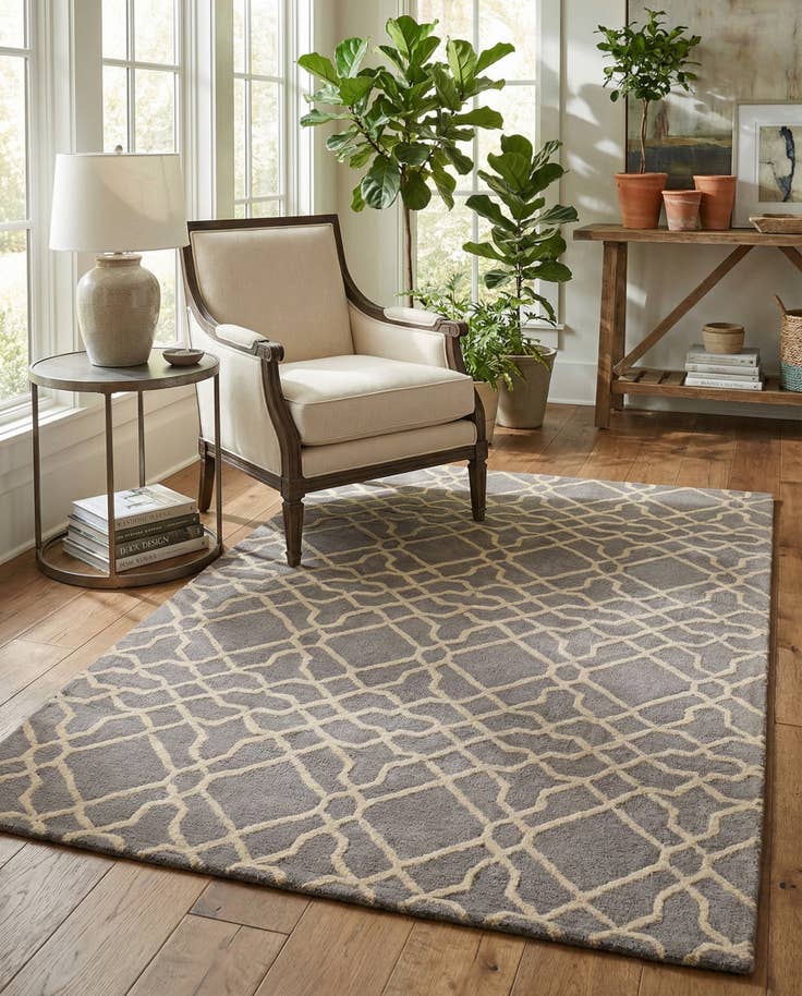 Detail image of 5' x 8' Luna Wool Rug