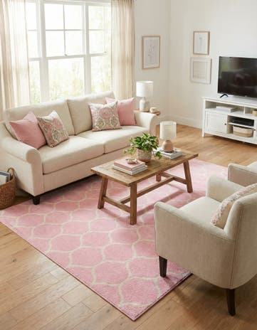4' x 6' Lattice Frieze Rug
