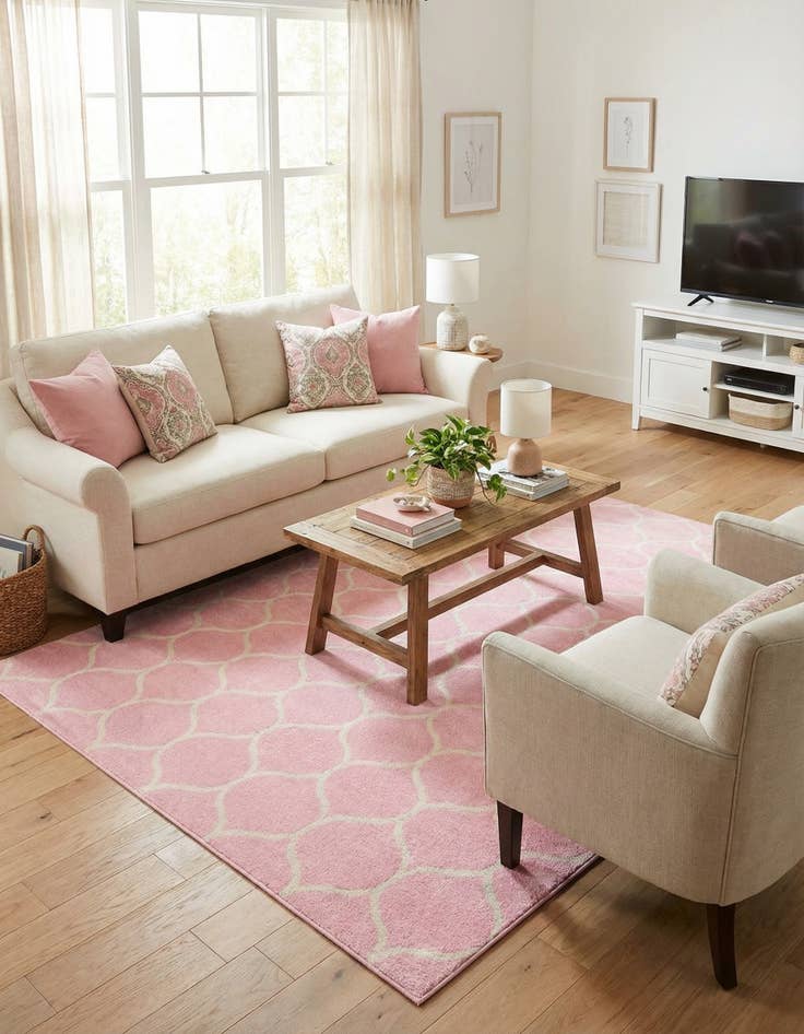 Detail image of 4' x 6' Trellis Frieze Rug