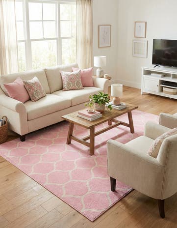 4' x 6' Lattice Frieze Rug