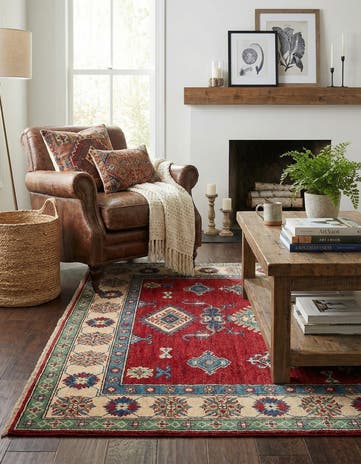 3' 9 x 5' 10 Hand Knotted Kazak Rug