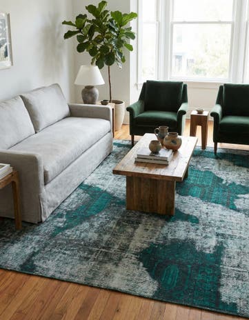 6' 3 x 6' 6 Hand Knotted Ultra Vintage Persian Wool Square Rug