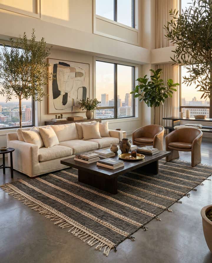 6' 4 x 9' 8 Hand Knotted Moroccan Wool Rug