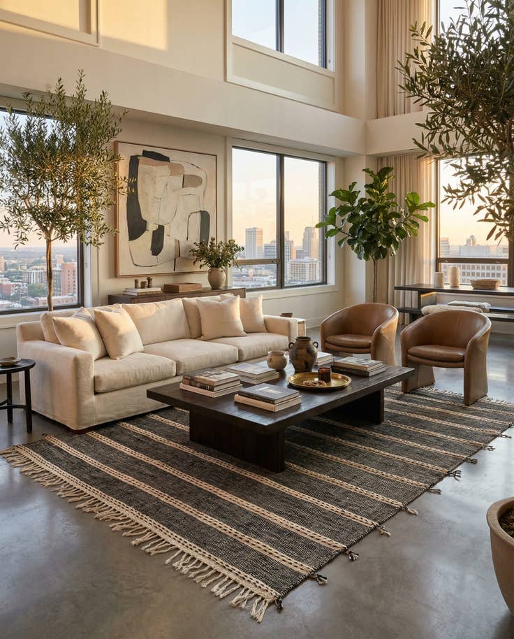 Detail image of 6' 4 x 9' 8 Hand Knotted Moroccan Wool Rug