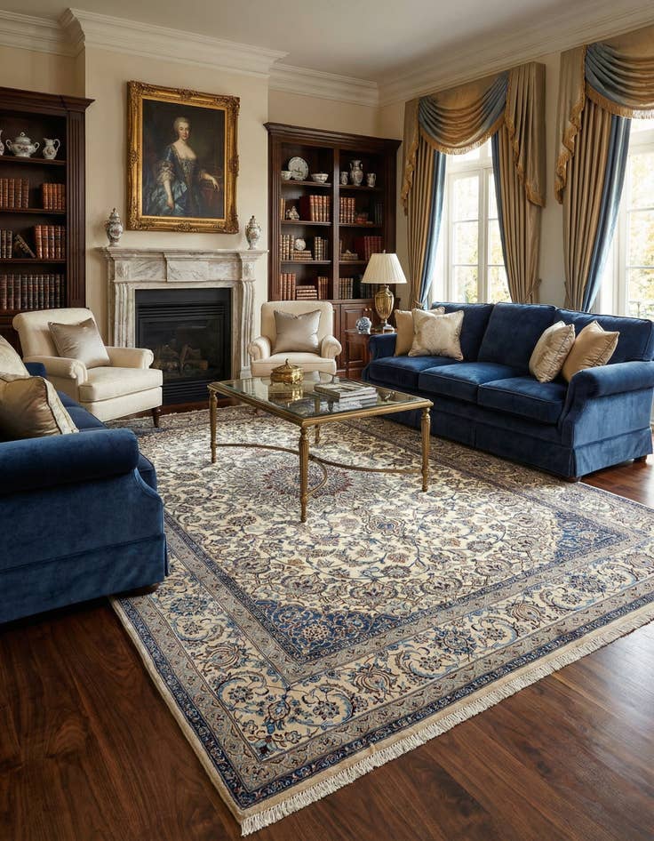 Detail image of 8' 4 x 12' Nain Rug