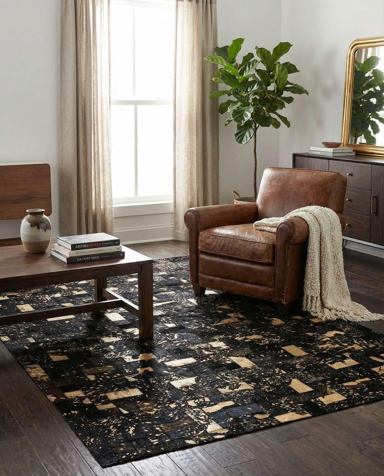 4' x 6' 1 Cowhide - Patchwork Rug