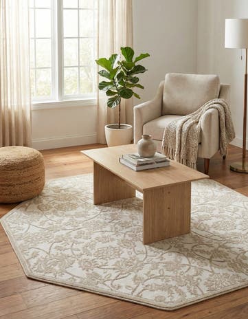 5' 3 x 5' 3 Nepal Octagon Rug