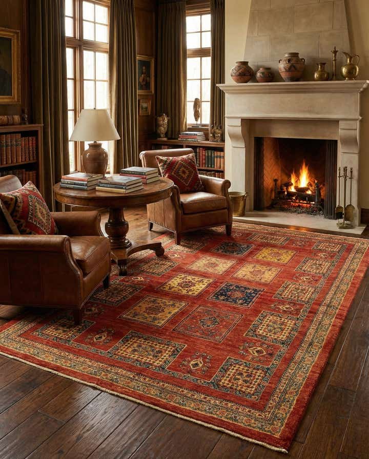 4' 11 x 7' 5 Luribaft Wool Rug