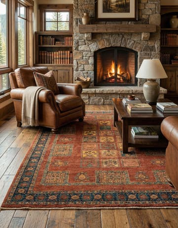 5' 7 x 7' 5 Luribaft Wool Rug