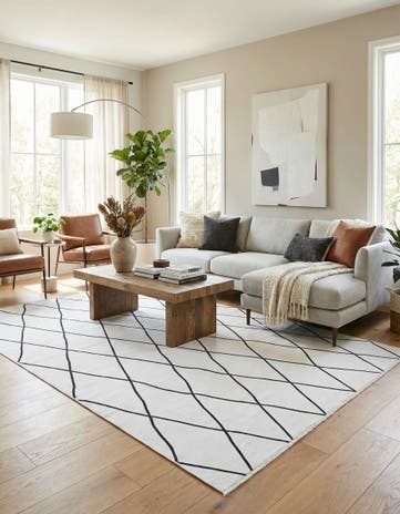 Black and White Milano Rug