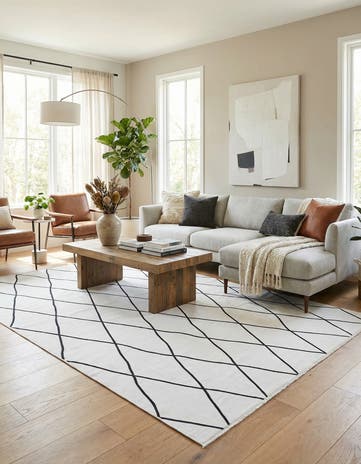 Black and White Milano Rug