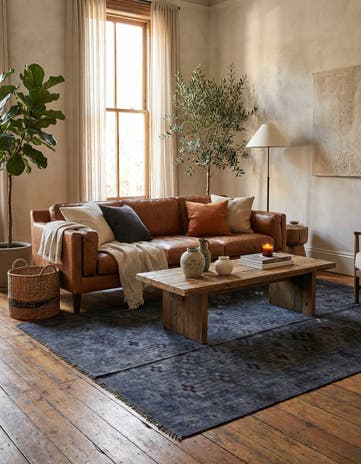 6' 1 x 9' 5 Hand Woven Kilim Fars Wool Rug