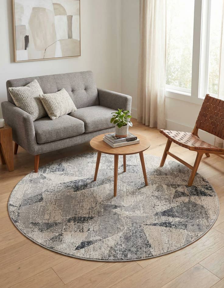 Detail image of 4' x 4' Caspian Round Rug