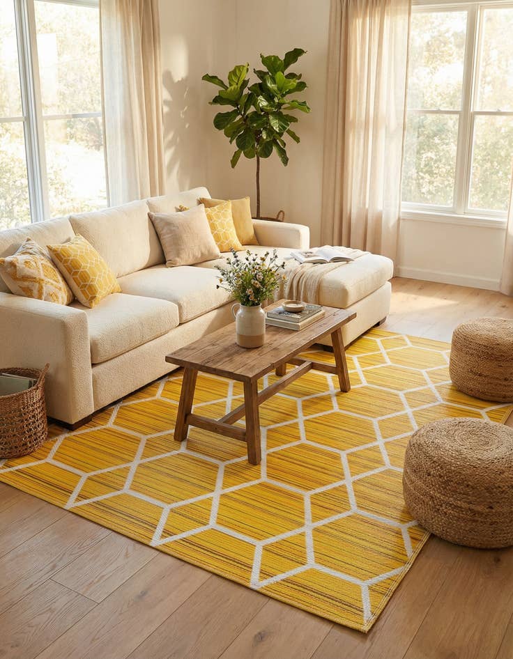 Detail image of 7' 10 x 10'  Washable Vista Breeze Indoor / Outdoor Rug