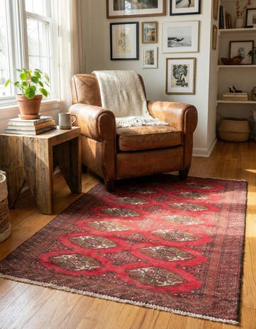 3' x 4' 3 Hand Knotted Ultra Vintage Persian Wool Rug