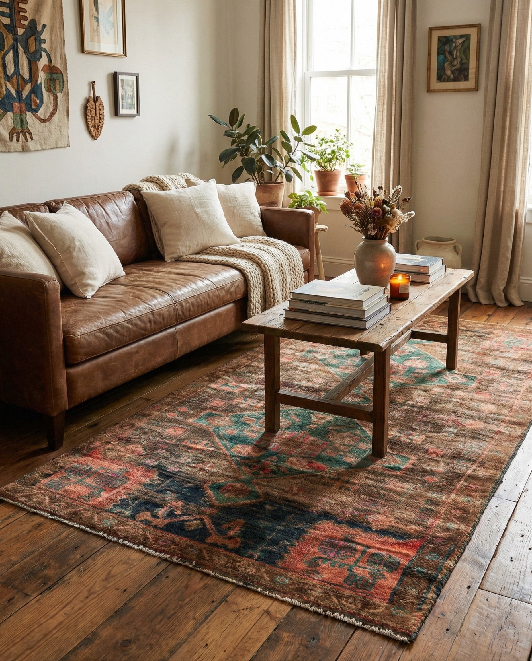 Dark Brown 3' 8 x 6' 10 Hand Knotted Ultra Vintage Persian Wool