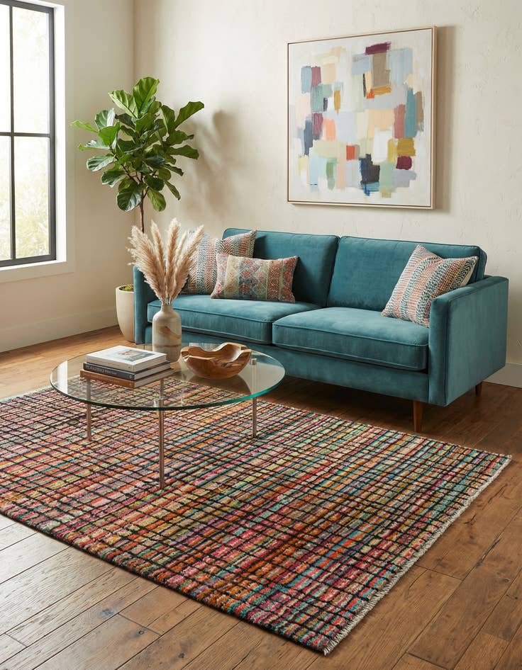 Detail image of 3' x 5' 4  Hand Knotted Modern Ziegler Rug