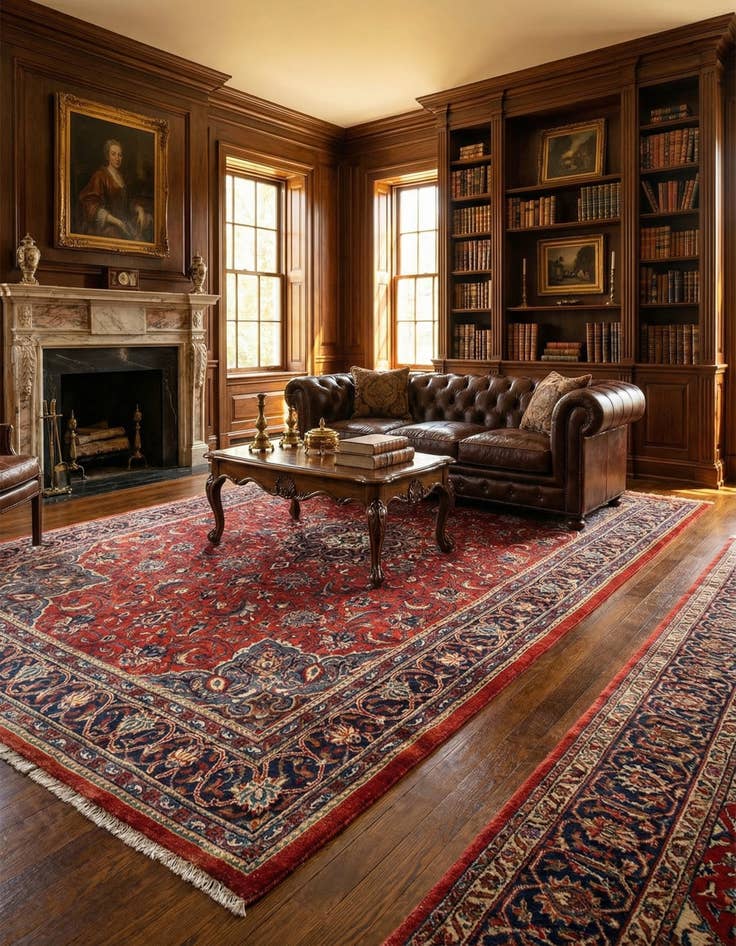 Detail image of 7' x 10' 3 Mashad Wool Rug